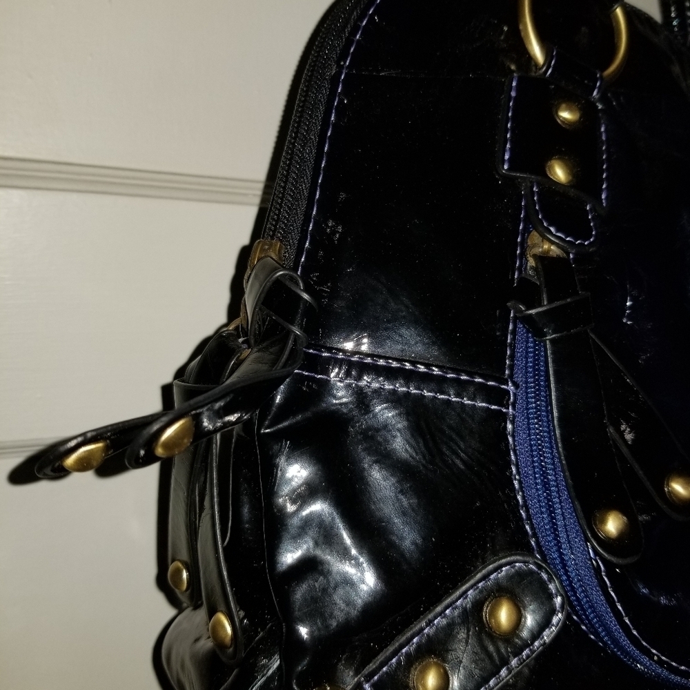 Point Zero Hand Bag Purse Shiny Metallic Colour - Picture 7 of 15